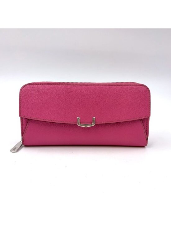 Cartier Handbags - ★SOLD★ Cartier C de Cartier International Wallet Leather Pink Silver